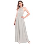 FYMNSI Womens Transformer Infinity Evening Dresses Maxi Cocktail Wrap Gown Convertible Multi Way Floor Length Long Dress for Bridesmaid Wedding Guest Formal Party Beach Ball Prom Gown Light Gray XL