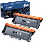 Compatible Toner Cartridge Replacement for Brother TN660 TN630 TN-660 TN-630 Work with DCP-L2520DW DCP-L2540DW HL-L2320D HL-L2360DW HL-L2380DW MFC-L2700DW MFC-L2720DW (Black, 2 Packs)