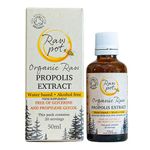 RAW POT - ORGANIC RAW PROPOLIS EXTRACT - Alcohol-Free 100% Pure Unpasteurised Natural Bee Propolis Liquid for Sore Throat & Cold, Immunity Support, Skin, Hair, Dental Care | Kids & Adults Drops (50ml)