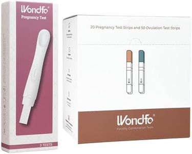 Wondfo Ovulation Test Strips and Pregnancy Test Strips Kit [50 LH + 20 HCG]+ Pregnancy Test [3 Pack]