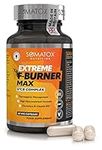 New Extreme Fat Burner Max – with G²CB™ Advanced T5 Thermo Supplement Diet Pills for Weight Loss & Metabolism | with B12, L-Carnitine, Green Tea & Guarana - 30 Day Supply/Vegan Capsules - Made UK