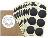 1” Circle Match Striker Stickers – 100 Pieces | Charcoal Match Strike Paper with Adhesive Pre-Cut in Circles for Easy Match Lighting | Also Available in Bumble/Dotted Pattern or Brown & Many Sizes
