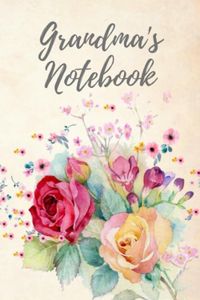 Grandma's Notebook: A Blank Lined Journal/Notebook For Grandma