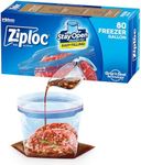 Ziploc Freezer Bags with New Grip 'n Seal Technology, Gallon, 80 Count