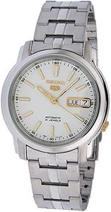 Seiko Mens Analogue Automatic Watch with Stainless Steel Strap SNKL77K1, Silver, Bracelet, Silver, Bracelet