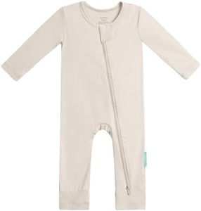 PurComfy Baby Long Sleeve Romper Jumpsuit, Premium Soft Bamboo Rayon One Piece Pajamas Boy Girl 2-Way Zipper Coverall Sleeper Preemie