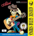 Alice Acoustic Guitar Strings Set - 6-String for Beginner, Briliant Steel Copper Alloy in Phosphor Bronze Color, 5 Packs (A206 Super Light)
