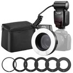 Macro Flash Ring,Ring Flash Canon,K&F Concept Ring Flash Light KF-150C E-TTL Macro Flash Ring with 52 55 58 62 67 77mm Adapter for Canon DSLR Camera EOS 1300D 750D 200D 5D Mark 2 IV 80D 650D 600D 70D