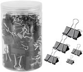 AMOSTBY 130Pcs Paper Binder Clips, 