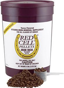 Farnam 100506701 Red Cell Horse Vitamin & Mineral Pellets, 4-Lbs. - Quantity 4