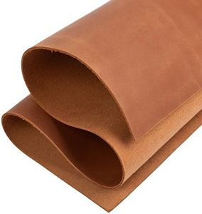 Shkira 12''X24'' Genuine Light Brown Leather Sheets for Crafts - Leather Square - 2.0MM Thick Genuine - Thick Cowhide Leather Pieces Square - Leather Sheet for Arts and Crafts