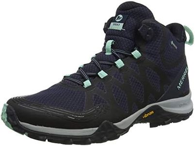 Merrell Women's Siren 3 Mid GTX Walking Shoe, Navy Blue, 9.5 US