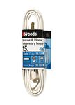 Woods 0603W 15-Foot Cube Extension Cord with Power Tap, White