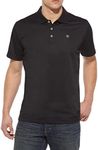 ARIAT Men's Tek Polo Shirt, Black, 