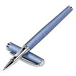 Zalantan Nice pens,luxury pen with cace,fancy pens Ballpoint Pen Smooth writing experience stylish design effortless writing executive pen-Gift Box with 0.5mm Black Extra 2 Refill (Blue)