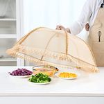 Large Premium Pop Up Mesh Food Cover Collapsible Food Fly Net Cover Protector for Outdoors Kitchen Garden Parties BBQ Keep from Flies Bugs