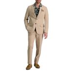 Haggar Men's Slim Fit Suit Seperate Blazer, Sorona Khaki-Jacket, 36