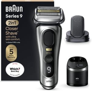 Braun Series 9 Pro+ Electric Shaver – Wet & Dry Foil Shaver for Men