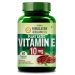 Vlado's Himalayan Organics Plant Based Vitamin E - 60 Capsules | Natural Vitamin E Supplement | Antioxidant Support, Naturally Nourished Skin & Hair For Men & Women