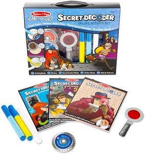 Melissa & Doug On The Go Secret Decoder Deluxe Activity Set and Super Sleuth Toy