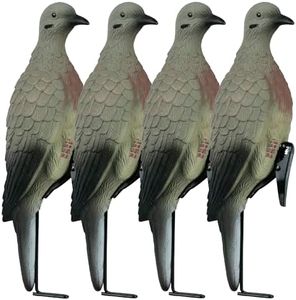 Lucky Duck Clip on Dove Decoys with Stake, 4 Count