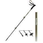 Naturehike 1 Piece 3K Carbon Fiber Trekking Pole-Collapsible and Telescopic 3 Section Ultralight Hiking Pole for Women Men Walking Pole Travel Backpacking Camping (Earth Brown / 47.2 inch)