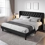 Allewie King Size Bed Frame with Bu