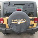 Genuine Jeep Accessories 82212321 Cloth Spare Tire Cover with Sahara Logo