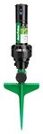 Rain Bird 42SASPG 42SA Gear Drive Rotor Sprinkler on Heavy Duty Green Spike, Adjustable 40° - 360° Pattern, 26' - 38' Spray Distance
