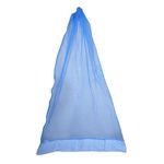 SJ Shine Hanging Cradle Mosquito Net for Cloth Cradle/Swing/Jhula/Thottil/Jhoola with Zip, Thottil Kosuvalai Mosquito Net for Baby Cradle Swing 0-2 Years (Blue)