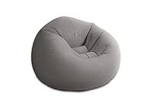 Intex Beanless Bag Chair Inflating Furniture - Bean Bag - 1.14 m x 1.14 m x 71 cm, Grey