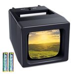 35mm Slide Viewer, 2X Magnification Slide Viewer for Viewing 35mm Slides, Slide Projector for 35mm Old Slides (2AAA Batteries Included)