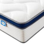 SEZMOONSI King Mattress, 12 Inch Medium Firm Gel Memory Foam Pocket Sprung Bed Mattress in a Box, CertiPUR-US Certified Memory Foam Hybrid King Mattress & Pressure Relief