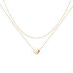 Jenosy Layered Necklace Women Heart Necklace Gold Personalised Heart Necklace for Women Dainty Gold Heart Choker Necklace 18K Gold Plated Necklace for Women Necklace Jewellery Gift for Women