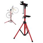 UNISKY Bike Repair Stand Pro Shop Home Folding Bicycle Mechanics Maintenance Workstand Portable Rack Height Adjustable 360° Rotatable