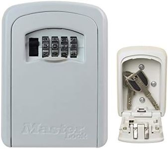 Master Lock Boite a clef Blanche, Fixation Murale, Extérieur, 11.9 x 8.5 x 3.6 cm