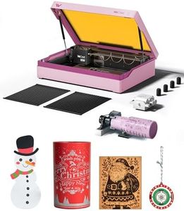 WECREAT Vista 10W Laser Engraver with 9-in-1 Rotary, Diode Desktop Laser Engraving Machine with Smart HD Camera for Beginners DIY Craft Hobbyist Wood Leather Acrylic Metal Gifts Making