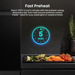 Hisense 77L Built-In Electric Single Oven – Stainless Steel, Steam Clean, Pizza Mode