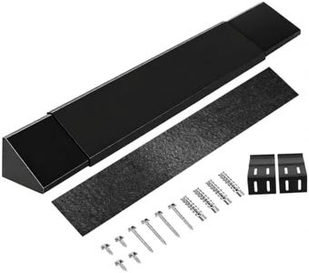 Adjustable Fireplace Hood & Heat Deflector, 28" to 48", Black Powder Coat