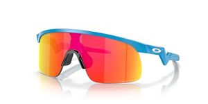 Oakley Unisex Kid's Youth Frogskins Oj9026 Sunglasses, Shiny Blue/Prizm Ruby, 23/12/123