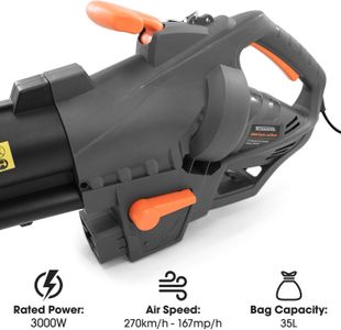 Terratek 3000W Leaf Blower and Garden Vacuum – Powerful Electric Tool