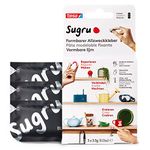 tesa 41235-00001-00 Sugru Malleable, Strong All Purpose Adhesive, 3 Pack (3 x 3.5 g) in Black, 3 x 3,5 g