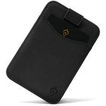 AKIELO RFID Blocking Card Holder and Gift Box – Compact and Slim Wallet – Minimalist Card Wallet (Charlie - Black Edition)