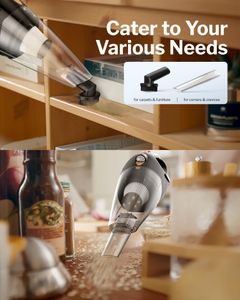 Powools Cordless Handheld Vacuum – Portable, Orange
