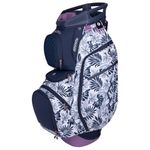 Sun Mountain Women's Diva Lightweight Cart Golf Bag 14-Way Top - 8 Pockets, Smart Dual Strap System, Push-Electric-Riding Cart Compatible Compression Base, 2025 Model - Navy-Navy Flower