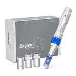 Dr. Pen Auto Microneedle System A6 Ultima Professional Microneedling Pen - Wireless Derma Auto Pen - Best Skin Care Tool Kit for Face and Body - 2 Cartridges (16pin) for beauty tool home and sallon use