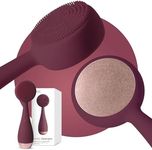 PMD Clean Pro - Smart Facial Cleansing Device with Silicone Brush & ActiveWarmth Anti-Aging Massager - Waterproof - SonicGlow Vibration Technology - Clear Pores & Blackheads - Lift, Firm, & Tone Skin