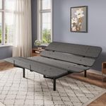 DOMIA Premium King Adjustable Bed Frame with Zero Clearance, Easy Setup
