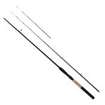 ZWIM - 8ft / 2.4m 2 Piece Feeder Fishing Rod/Quiver/Leger With 2 Tips - 80g Casting Weight 3oz & 5oz Quiver Tips - Ideal for Bottom Feeding Fish [12-20F240]