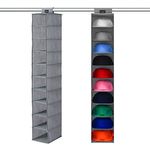 VAESIDA Hat Rack & Baseball Cap Holder Rack - 10 Shelf Hanging Closet Wardrobe For Baseball Hat Storage - Hat Organiser Suitable All Types Hats